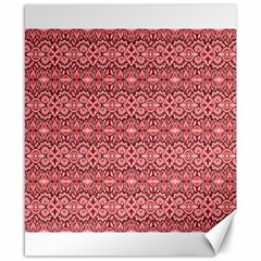 Pink art with abstract seamless flaming pattern Canvas 8  x 10 