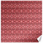 Pink art with abstract seamless flaming pattern Canvas 12  x 12  11.4 x11.56  Canvas - 1