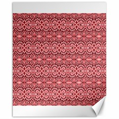 Pink art with abstract seamless flaming pattern Canvas 16  x 20 