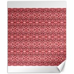 Pink art with abstract seamless flaming pattern Canvas 16  x 20  15.75 x19.29  Canvas - 1