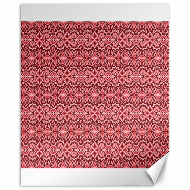 Pink art with abstract seamless flaming pattern Canvas 16  x 20 