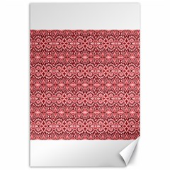 Pink art with abstract seamless flaming pattern Canvas 24  x 36 