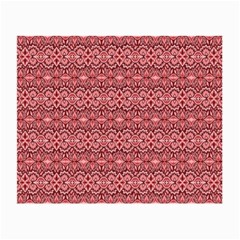 Pink art with abstract seamless flaming pattern Small Glasses Cloth (2 Sides)