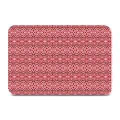 Pink art with abstract seamless flaming pattern Plate Mats