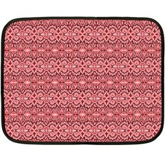 Pink art with abstract seamless flaming pattern Fleece Blanket (Mini)