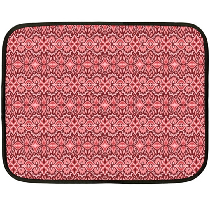 Pink art with abstract seamless flaming pattern Fleece Blanket (Mini)