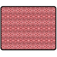 Pink art with abstract seamless flaming pattern Fleece Blanket (Medium) 