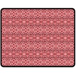 Pink art with abstract seamless flaming pattern Fleece Blanket (Medium)  60 x50  Blanket Front