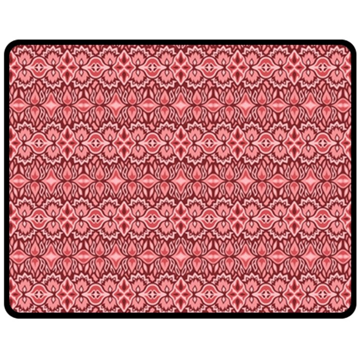 Pink art with abstract seamless flaming pattern Fleece Blanket (Medium) 