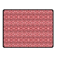 Pink art with abstract seamless flaming pattern Fleece Blanket (Small)