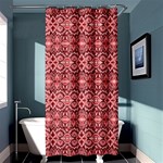 Pink art with abstract seamless flaming pattern Shower Curtain 36  x 72  (Stall)  Curtain(36 X72 ) - 33.26 x66.24  Curtain(36 X72 )