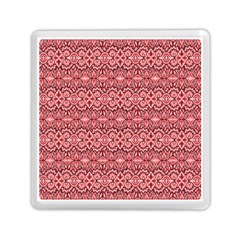 Pink art with abstract seamless flaming pattern Memory Card Reader (Square)