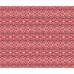 Pink art with abstract seamless flaming pattern Deluxe Canvas 14  x 11  (Stretched) 14  x 11  x 1.5  Stretched Canvas