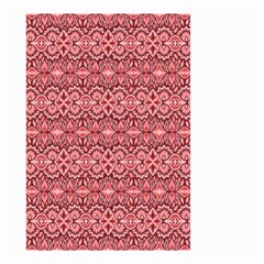 Pink art with abstract seamless flaming pattern Small Garden Flag (Two Sides)