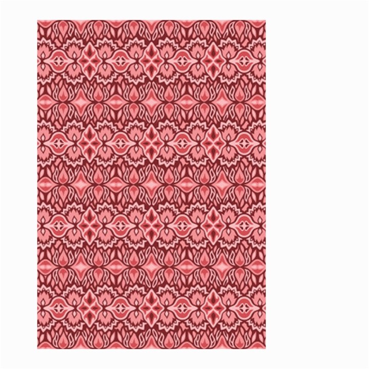 Pink art with abstract seamless flaming pattern Small Garden Flag (Two Sides)