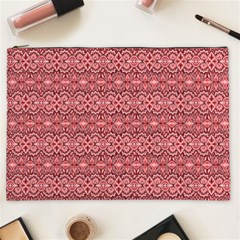 Pink art with abstract seamless flaming pattern Cosmetic Bag (XXL)