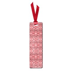 Pink art with abstract seamless flaming pattern Small Book Marks