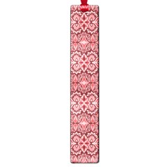 Pink art with abstract seamless flaming pattern Large Book Marks