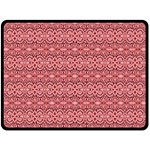 Pink art with abstract seamless flaming pattern Double Sided Fleece Blanket (Large)  80 x60  Blanket Front