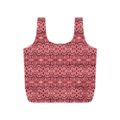 Pink art with abstract seamless flaming pattern Full Print Recycle Bag (S)