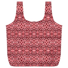 Pink art with abstract seamless flaming pattern Full Print Recycle Bag (XL)