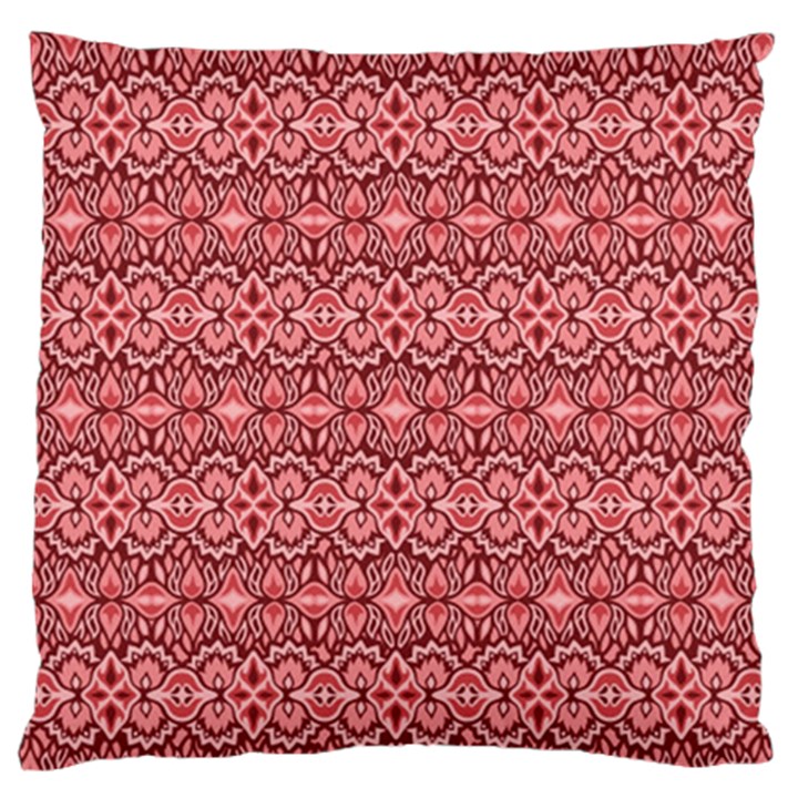 Pink art with abstract seamless flaming pattern Standard Flano Cushion Case (One Side)