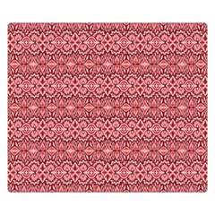 Pink art with abstract seamless flaming pattern Double Sided Flano Blanket (Small) 