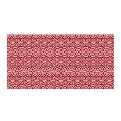 Pink art with abstract seamless flaming pattern Satin Wrap