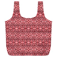 Pink art with abstract seamless flaming pattern Full Print Recycle Bag (XXXL)