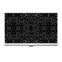 Black And White Tech Pattern Business Card Holder by dflcprintsclothing