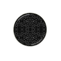 Black And White Tech Pattern Hat Clip Ball Marker by dflcprintsclothing