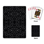 Black And White Tech Pattern Playing Cards Single Design (Rectangle) Back