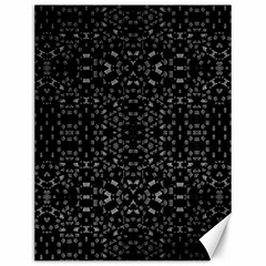 Black And White Tech Pattern Canvas 12  X 16 