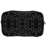 Black And White Tech Pattern Toiletries Bag (One Side) Front