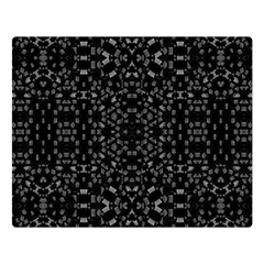 Black And White Tech Pattern Double Sided Flano Blanket (large)  by dflcprintsclothing