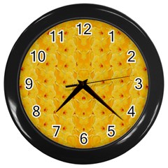 Blossoms  So Free In Freedom Wall Clock (black) by pepitasart