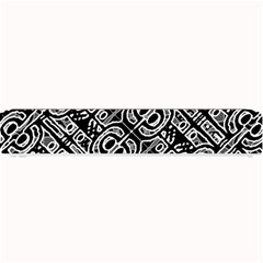 Linear Black And White Ethnic Print Small Bar Mats