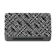 Linear Black And White Ethnic Print Memory Card Reader With Cf by dflcprintsclothing