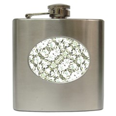 Modern Abstract Intricate Print Pattern Hip Flask (6 Oz) by dflcprintsclothing