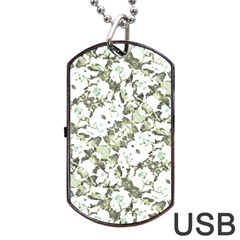 Modern Abstract Intricate Print Pattern Dog Tag Usb Flash (two Sides)