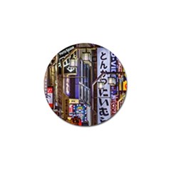 Shinjuku District Urban Night Scene, Tokyo Japan Golf Ball Marker (10 Pack) by dflcprintsclothing