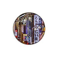 Shinjuku District Urban Night Scene, Tokyo Japan Hat Clip Ball Marker (4 Pack) by dflcprintsclothing