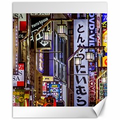 Shinjuku District Urban Night Scene, Tokyo Japan Canvas 16  X 20  by dflcprintsclothing