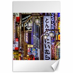 Shinjuku District Urban Night Scene, Tokyo Japan Canvas 24  X 36  by dflcprintsclothing