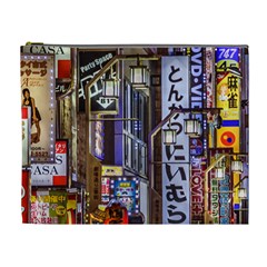 Shinjuku District Urban Night Scene, Tokyo Japan Cosmetic Bag (xl) by dflcprintsclothing