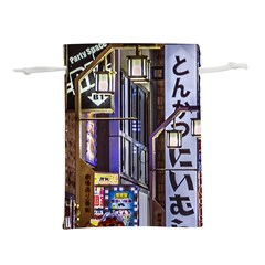 Shinjuku District Urban Night Scene, Tokyo Japan Lightweight Drawstring Pouch (s)