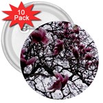 Saucer Magnolia Tree 3  Buttons (10 pack)  Front