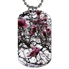 Saucer Magnolia Tree Dog Tag (One Side)