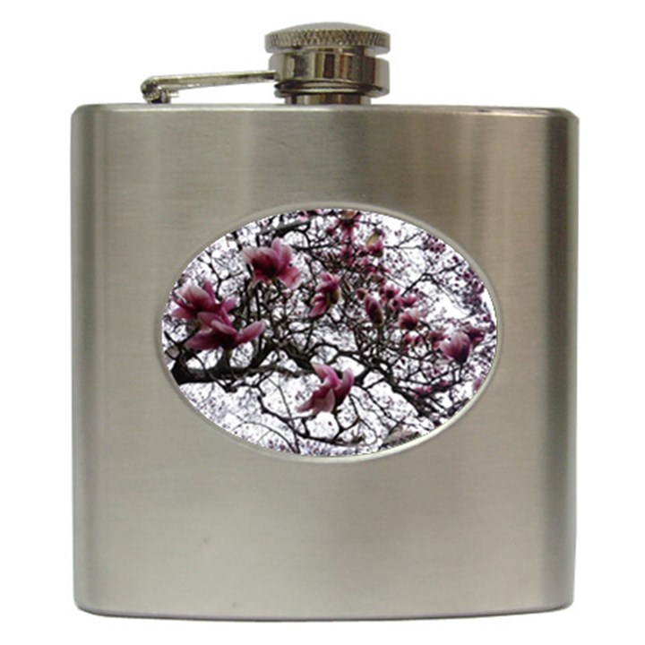 Saucer Magnolia Tree Hip Flask (6 oz)