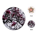 Saucer Magnolia Tree Playing Cards Single Design (Round) Front